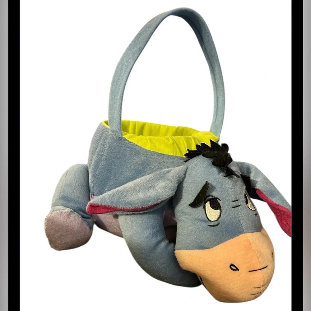 Disney Eeyore Plush Easter Basket Winnie The Pooh Stuffed Animal Tote Bag - Picture 2 of 6